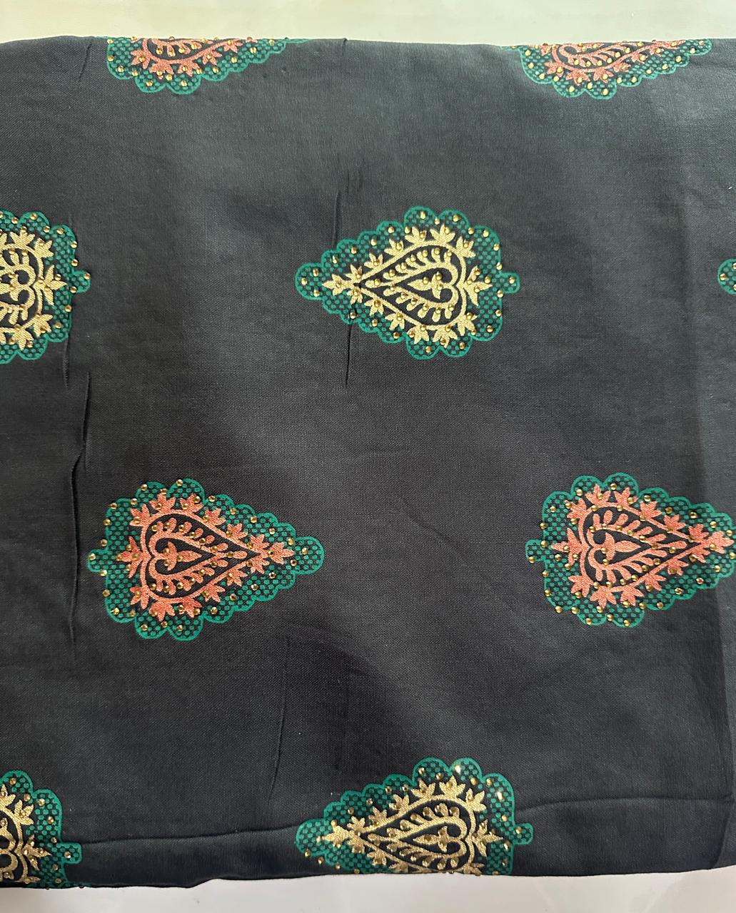 Rich cotton partywear Dress material