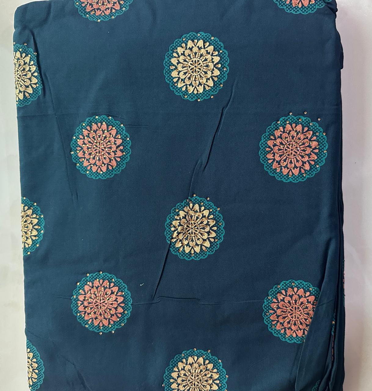 Rich cotton festive Dress material