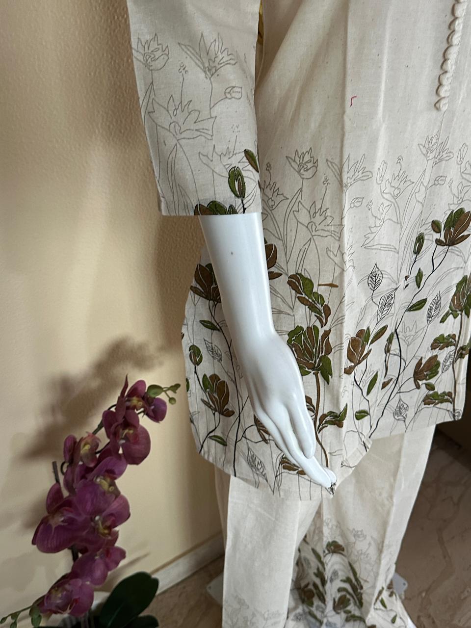 Printed Khaadi Cotton Co-Ord Set