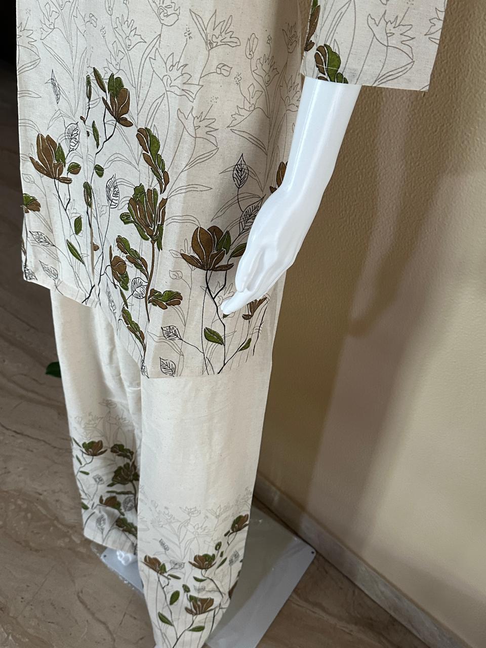 Printed Khaadi Cotton Co-Ord Set