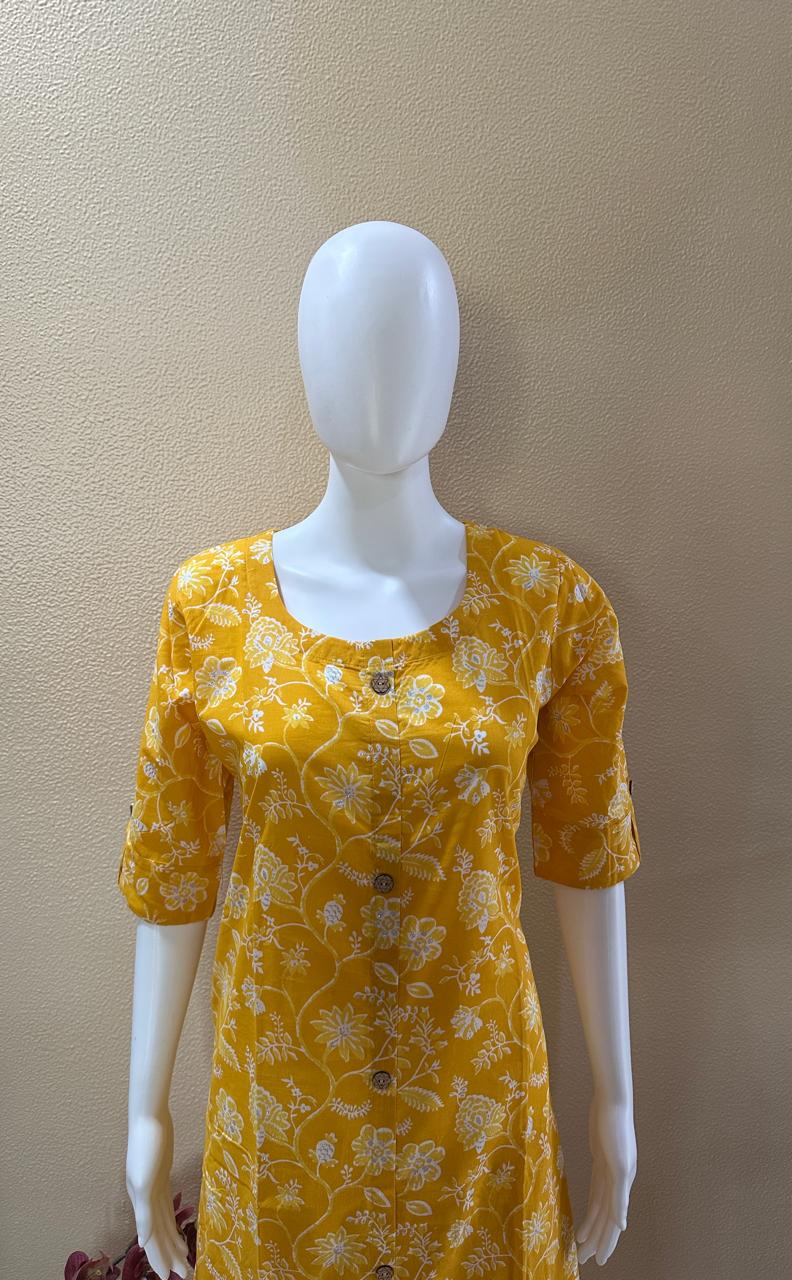 Vibrant Yellow Kurta Pant