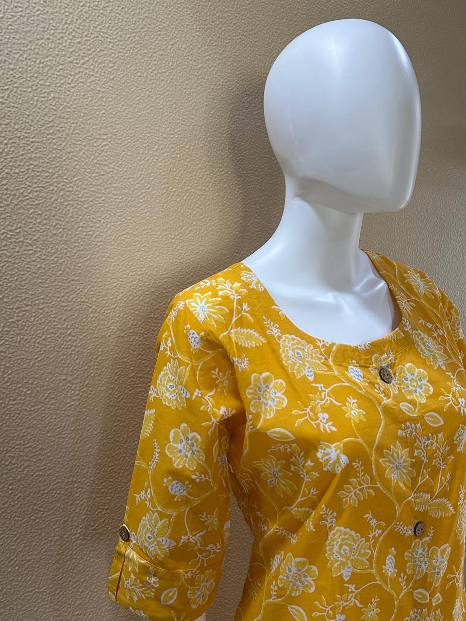 Vibrant Yellow Kurta Pant