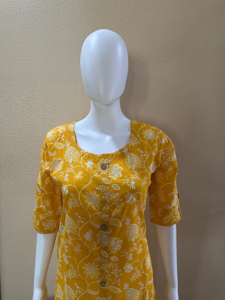 Vibrant Yellow Kurta Pant