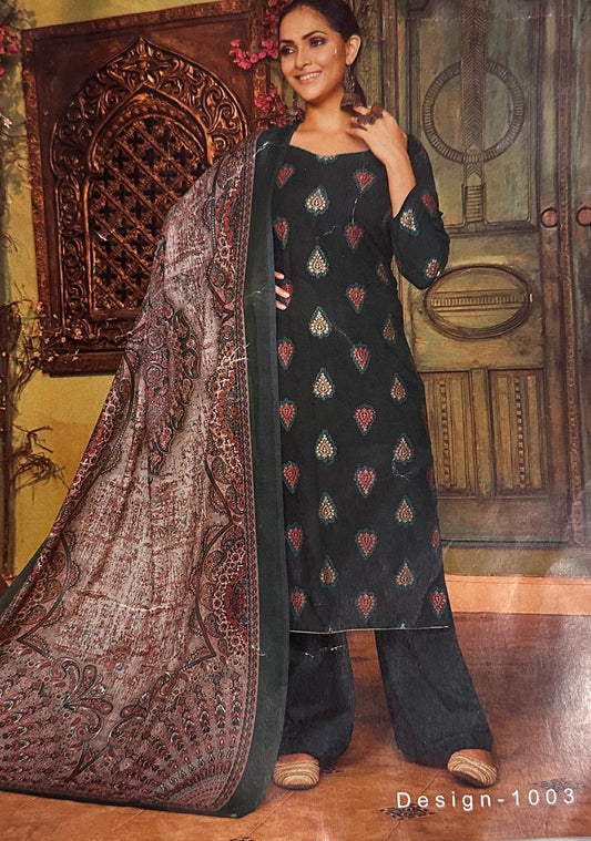 Rich cotton partywear Dress material