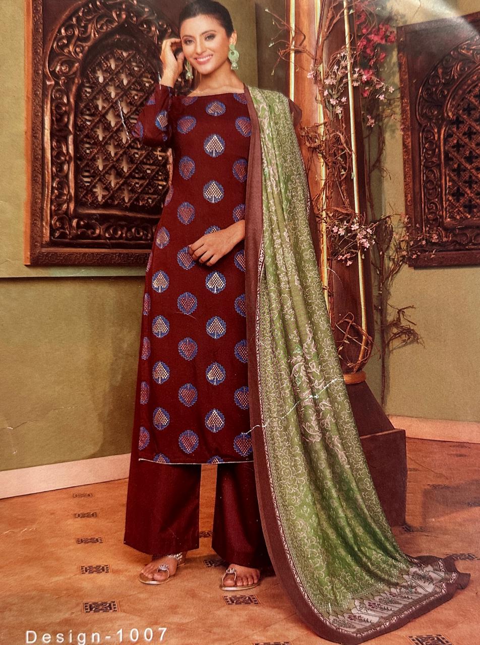 Rich cotton partywear dress material