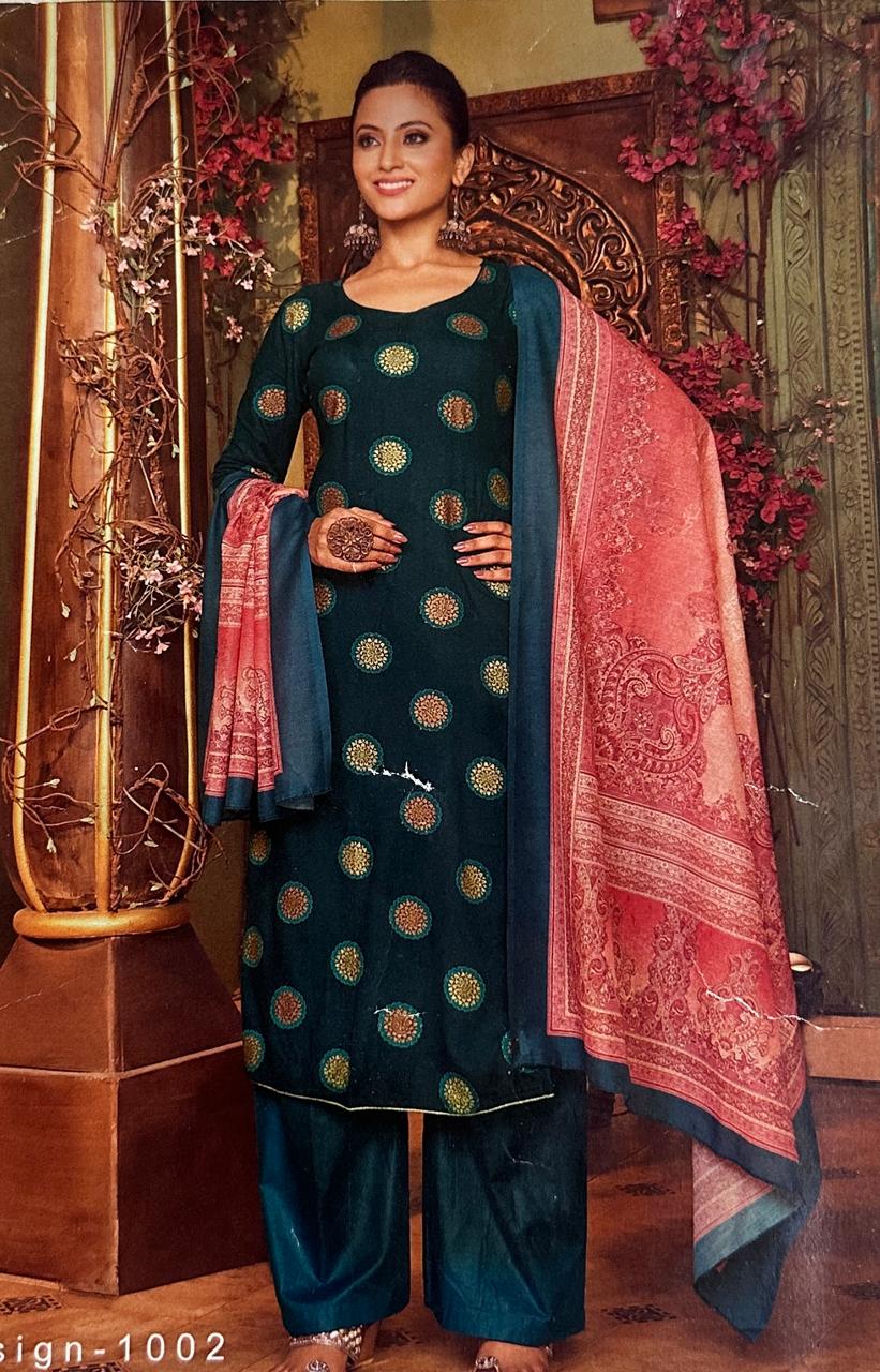 Rich cotton festive Dress material