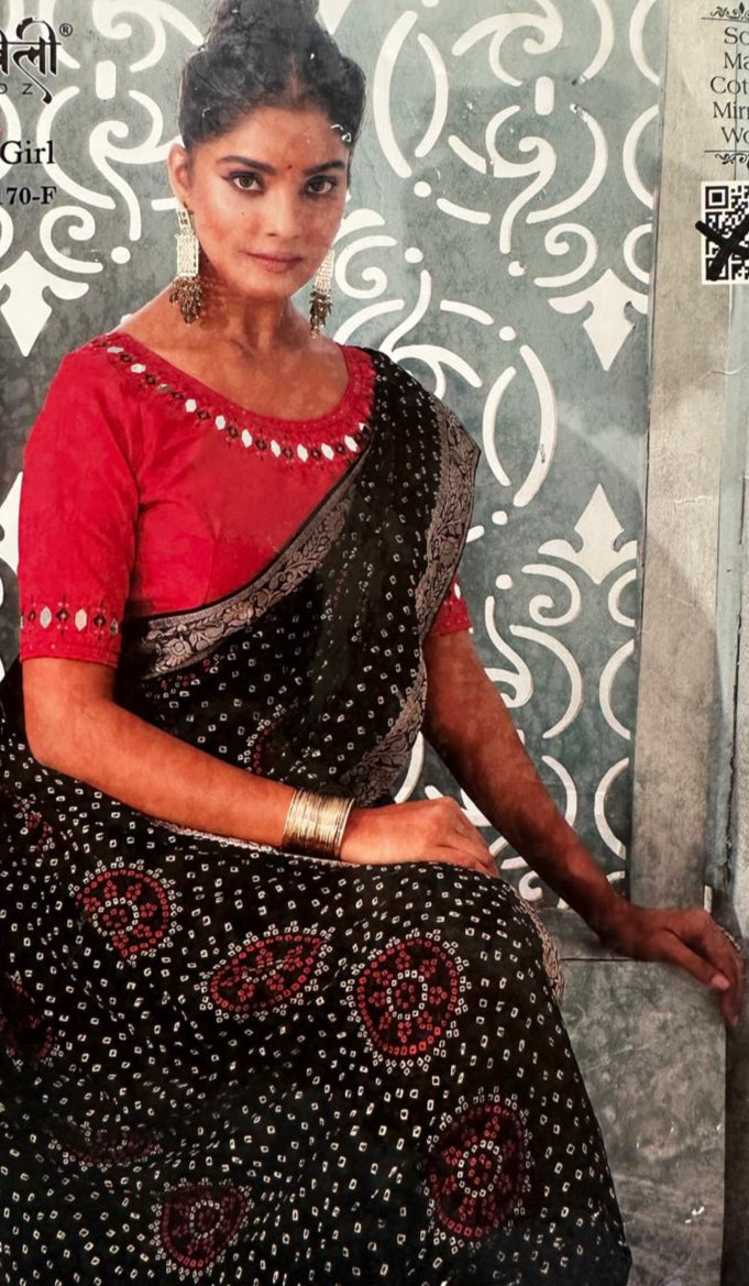 Mal cotton elegant saree with tassels